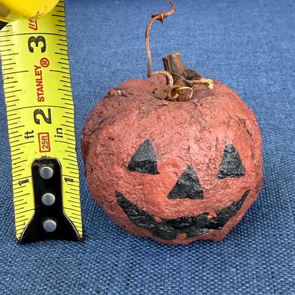 Vintage Jack O Lantern Pumpkin Primitive Style Rustic Folk Art Halloween Decor